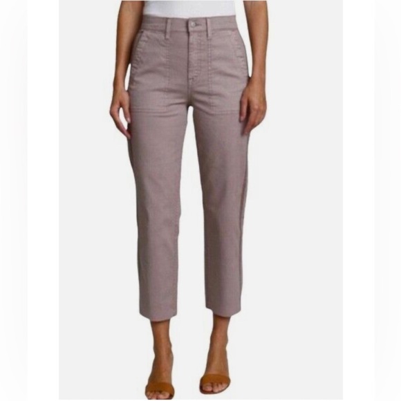 pistola Denim - Pistola Mara Straight Leg High Waist Capri Pant Light Purple Size 32